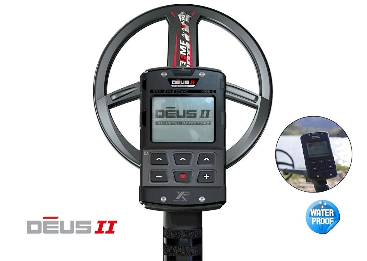 XP Deus 2 Dedektör (Ana Ünite, FX03 Kulaklık, Ara Kablo ve 22CM FMF Başlık ile)