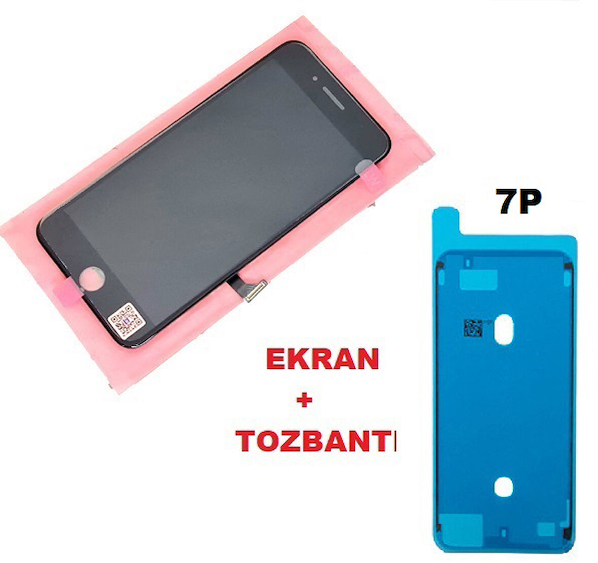 Tkgz İPhone 7 PLUS Lcd Ekran dokunmatik (+TOZBANTI LW Marka) SİYAH