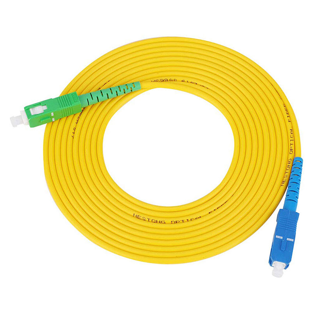 fiber patch cord kablo SC UPC to SC APC simplex fiber cord kablo 10m