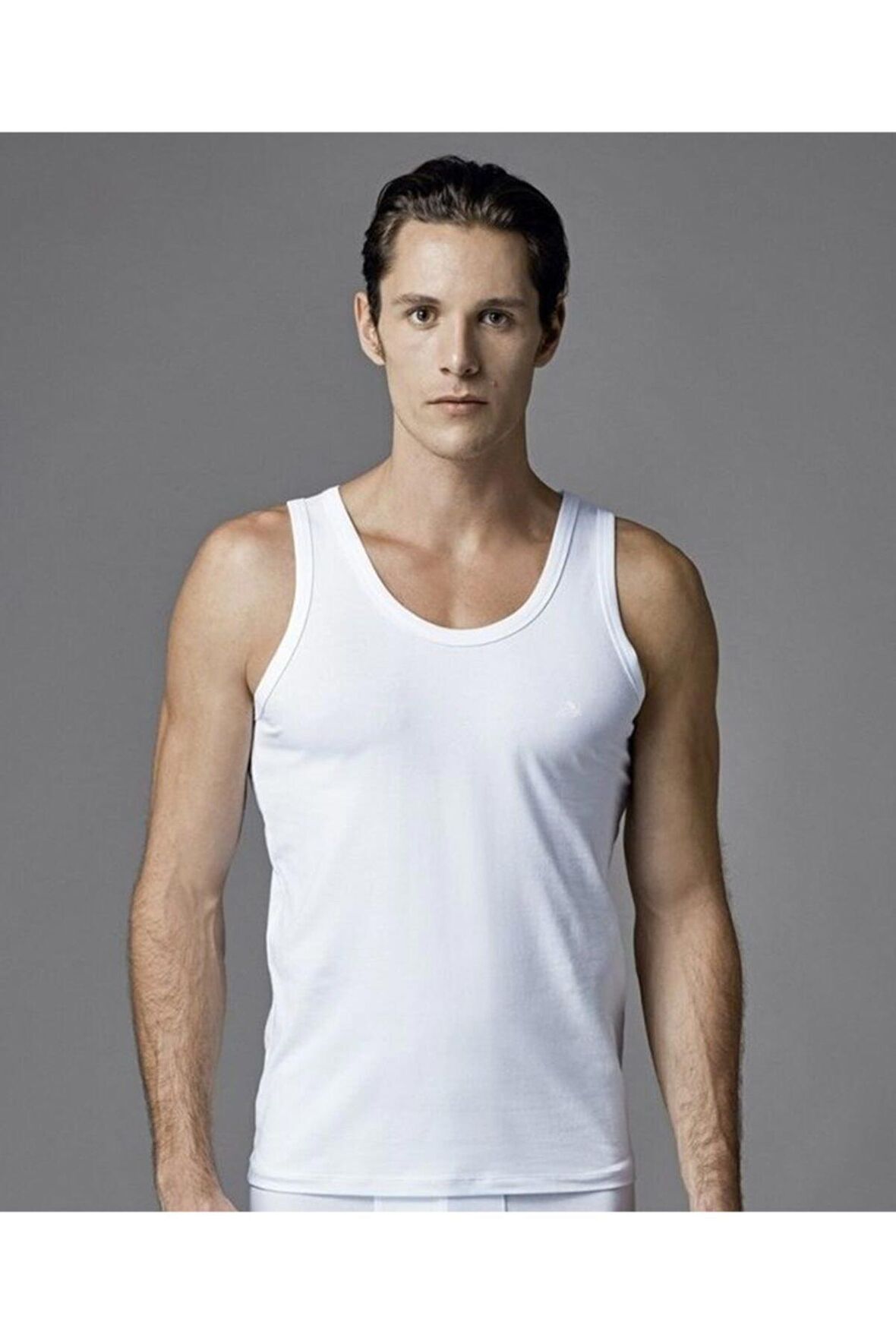 Erkek Beyaz Atlet 2'li Paket