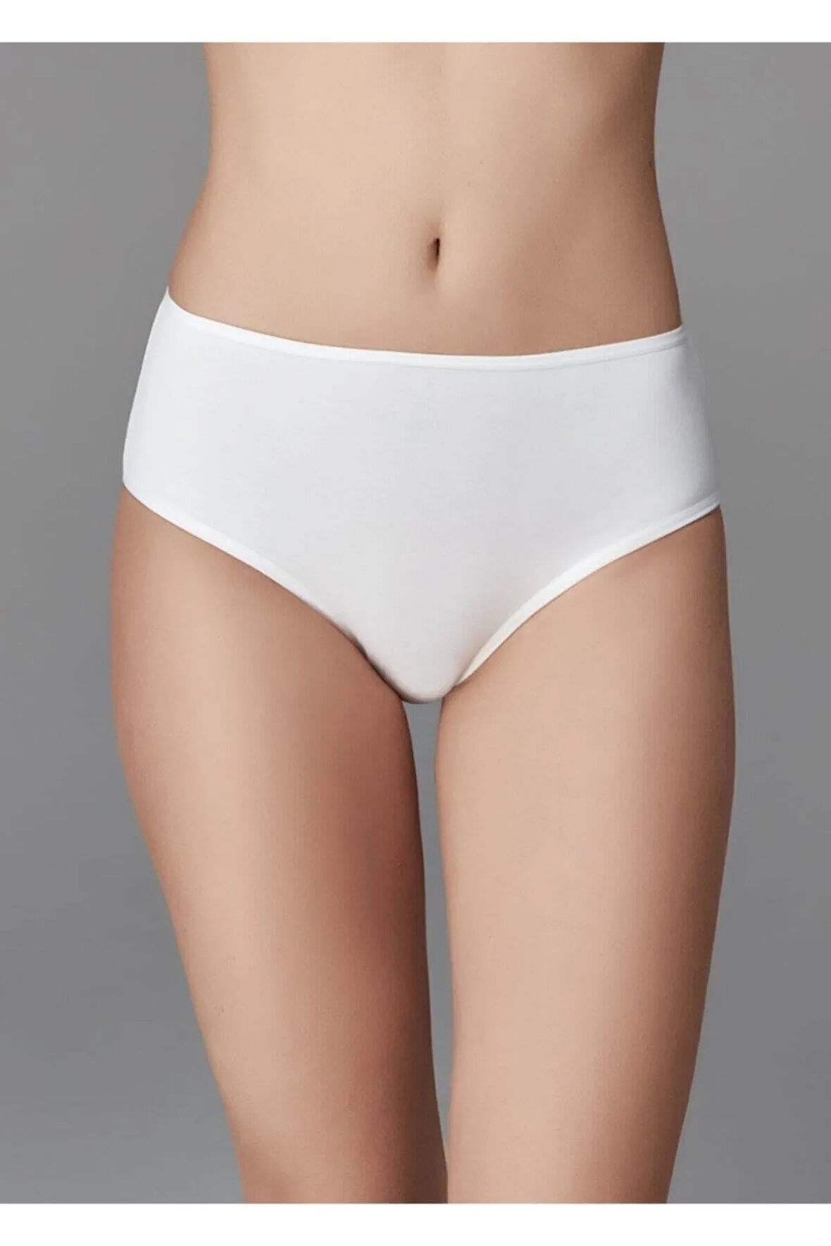 Kadın Yüksel Bel Slip Siyah Beyaz Ten 5'li Paket Ersk760