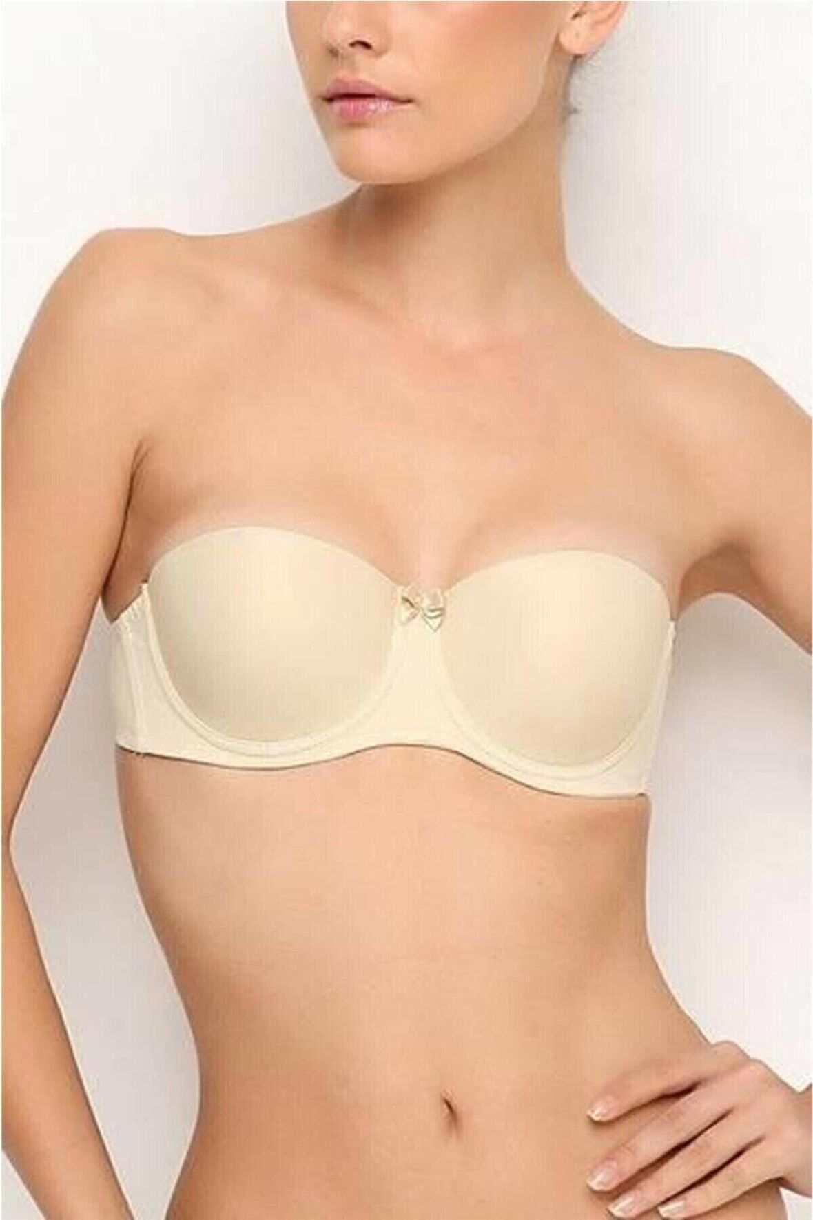 195 Kadın Destekli Staples Sütyen-ten