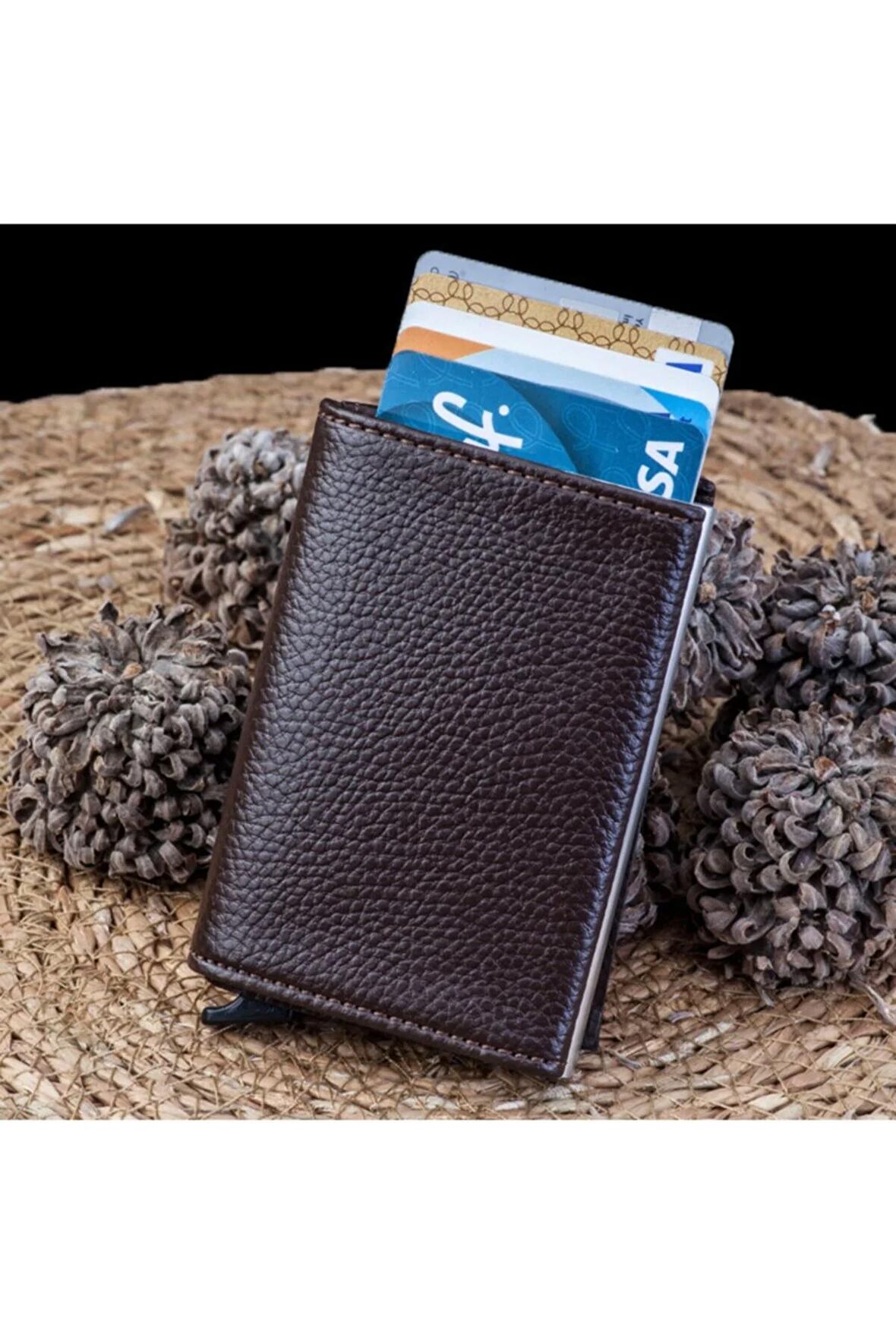 Vinleks Deri Mekanizmalı Cüzdan Kartlık 5 Renk Kd107