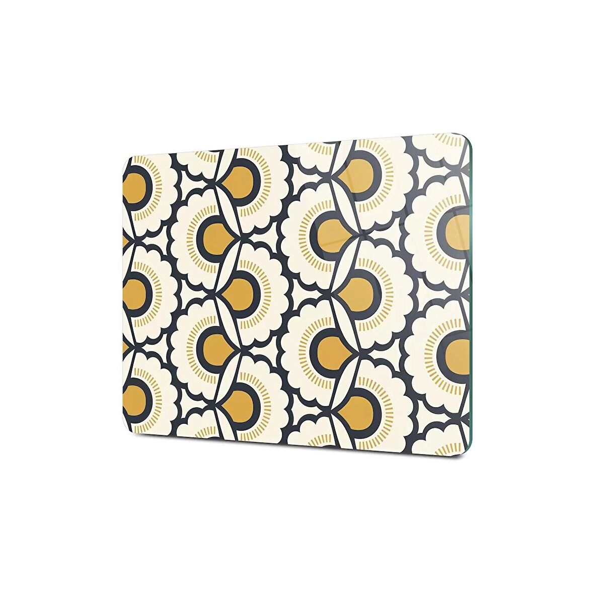 Decovetro Cam Kesme Tahtası Dekoratif Çiçek Desenli 20x30 Cm