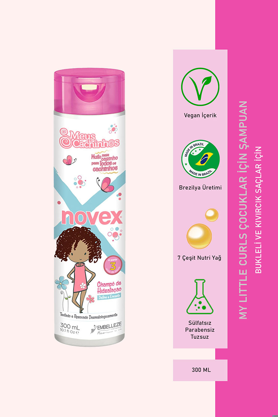 Novex My Little Curls Çocuklar İçin Bukle Belirginleştirici Şampuan 300ml