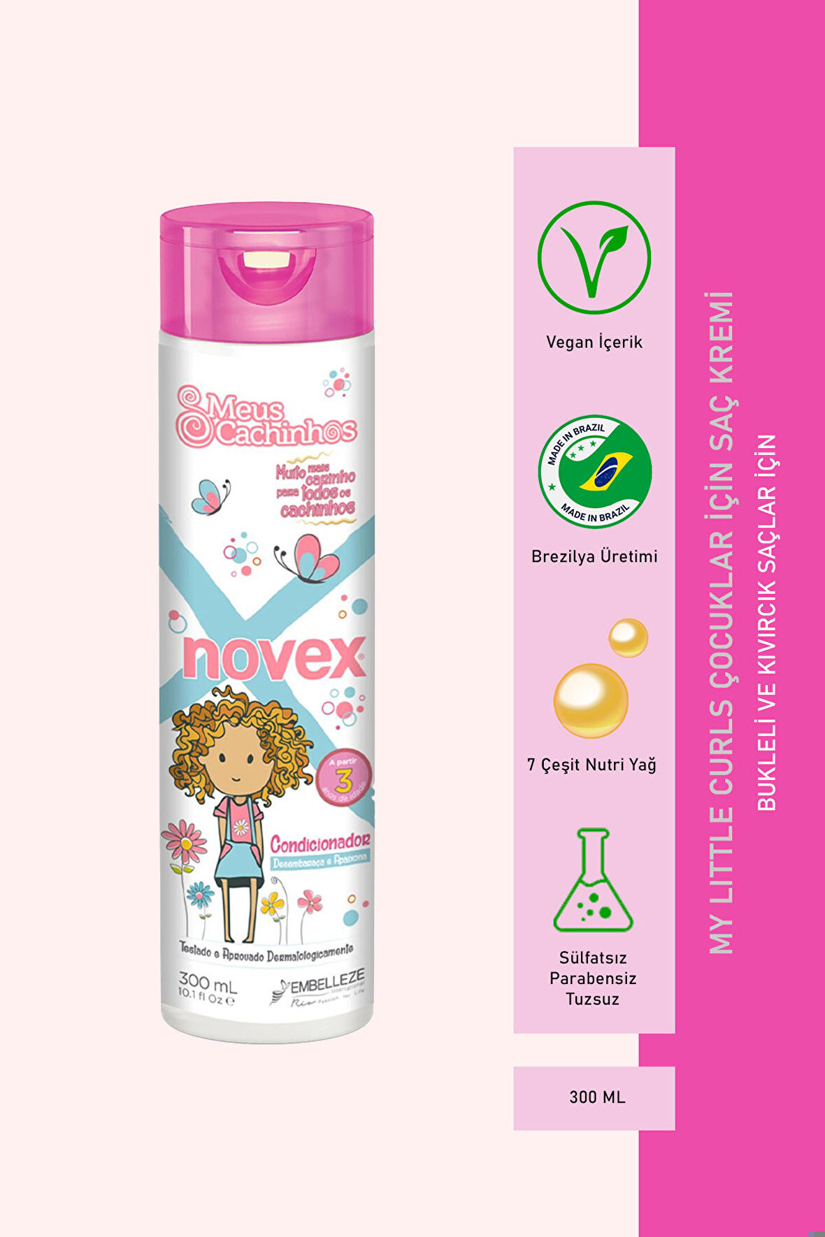 Novex My Little Curls Çocuklar İçin Bukle Belirginleştirici Saç Kremi 300ml