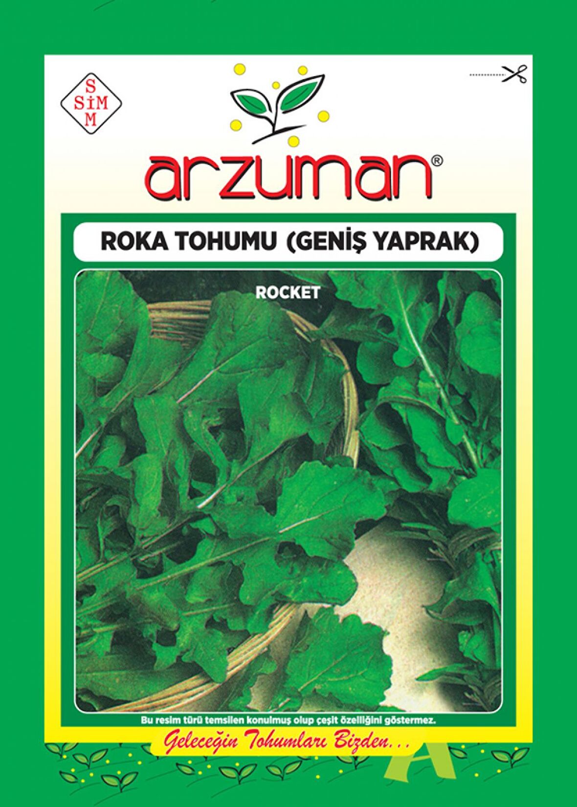 Roka Geniş Yaprak Tohumu 25 Gr