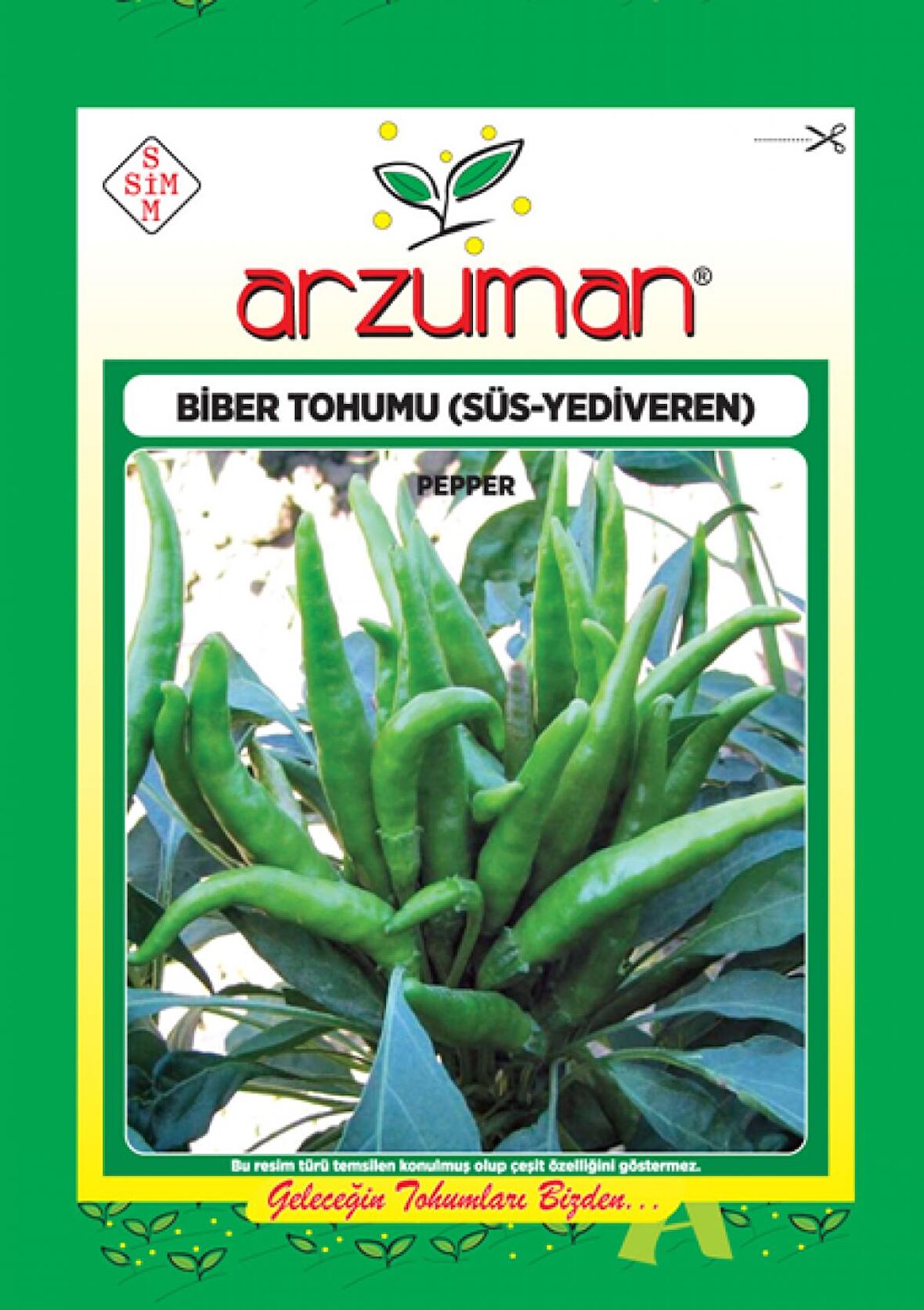 Yediveren Turşuluk Acı Süs Biberi Tohumu (5gr)