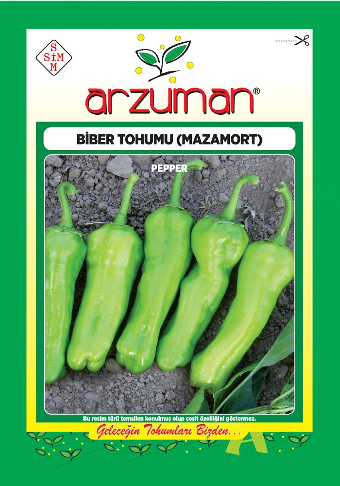 Közlemelik,turşuluk ,kurutmalık, Etli Yeşil Biber Tohumu(10 Gr)