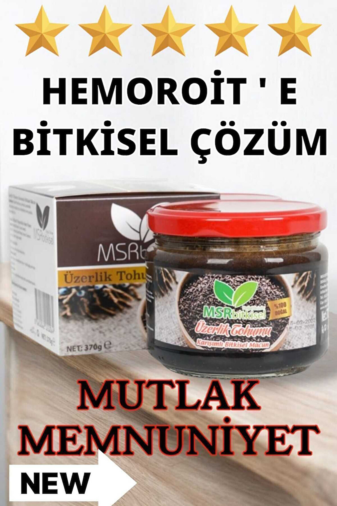 Üzerlik Tohumlu Hemoroid, Macunu 370g
