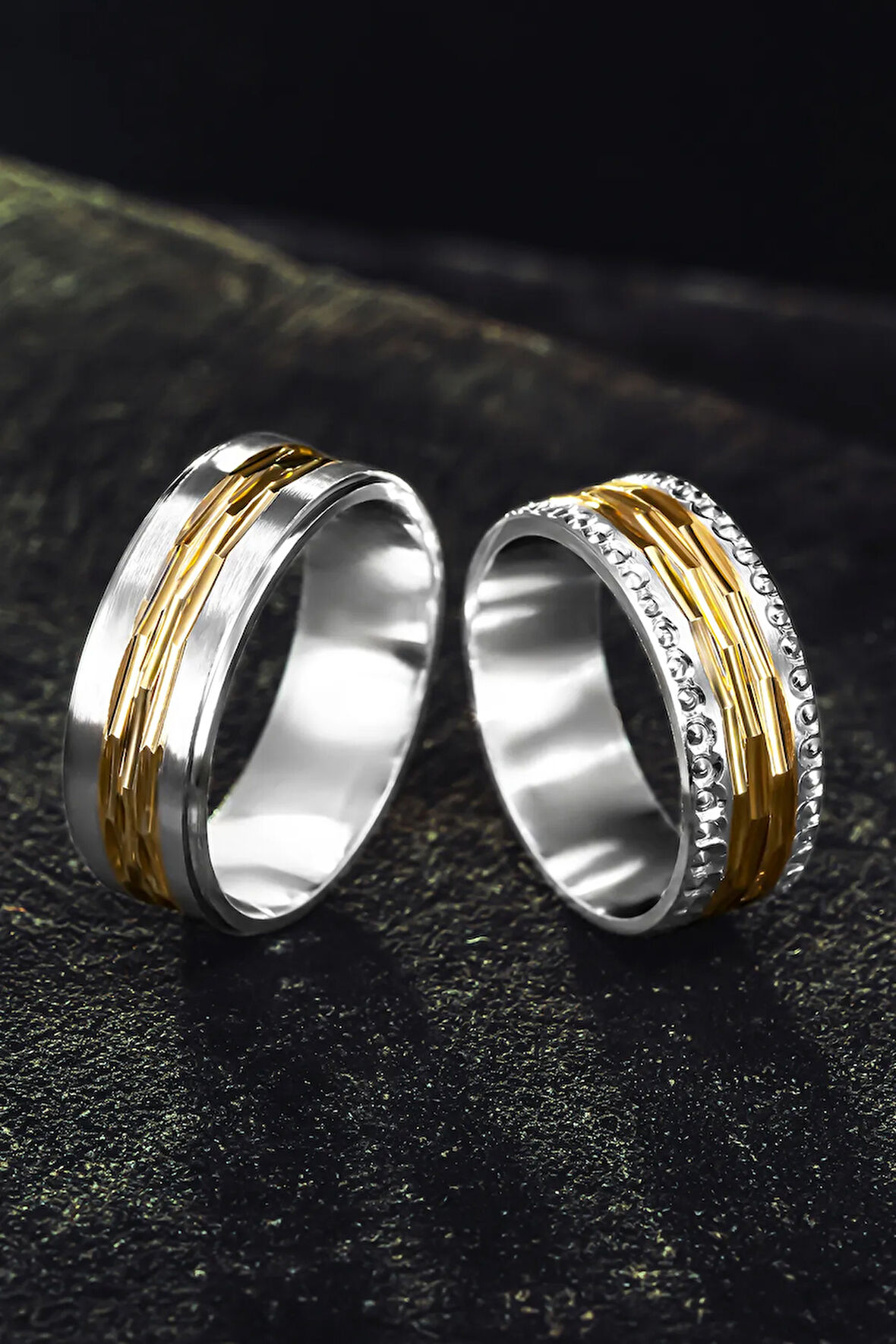 Erkek Kadın Gümüş Alyans - Halat Tasarımı 925 Ayar Erkek Kadın Yüzük