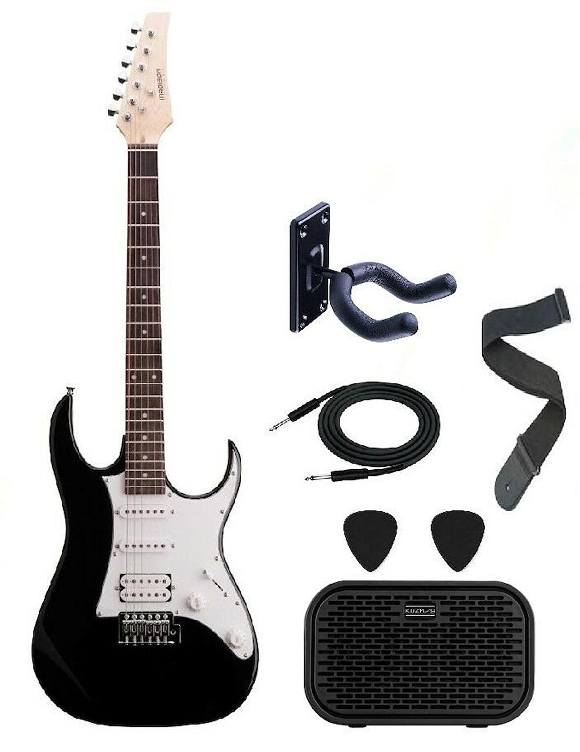 Madison MEG-BK Siyah Elektro Gitar Set