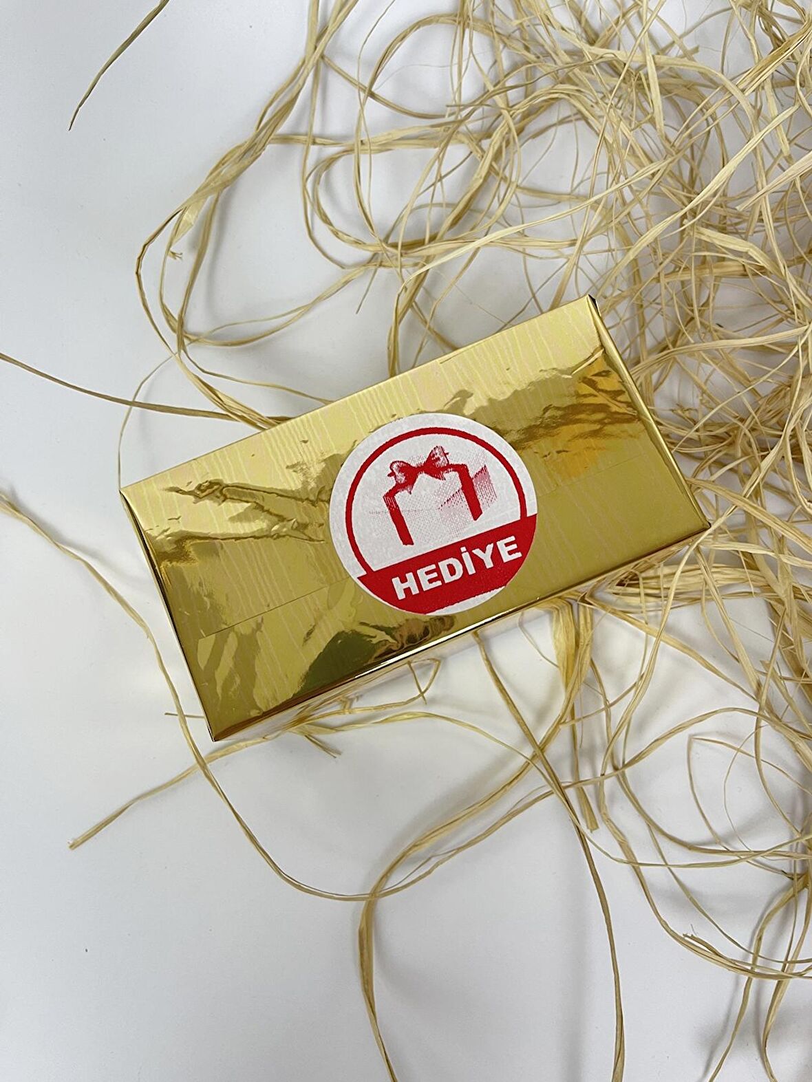 Hediye 50 mm Yuvarlak Yapışkanlı Sticker 100 Adet