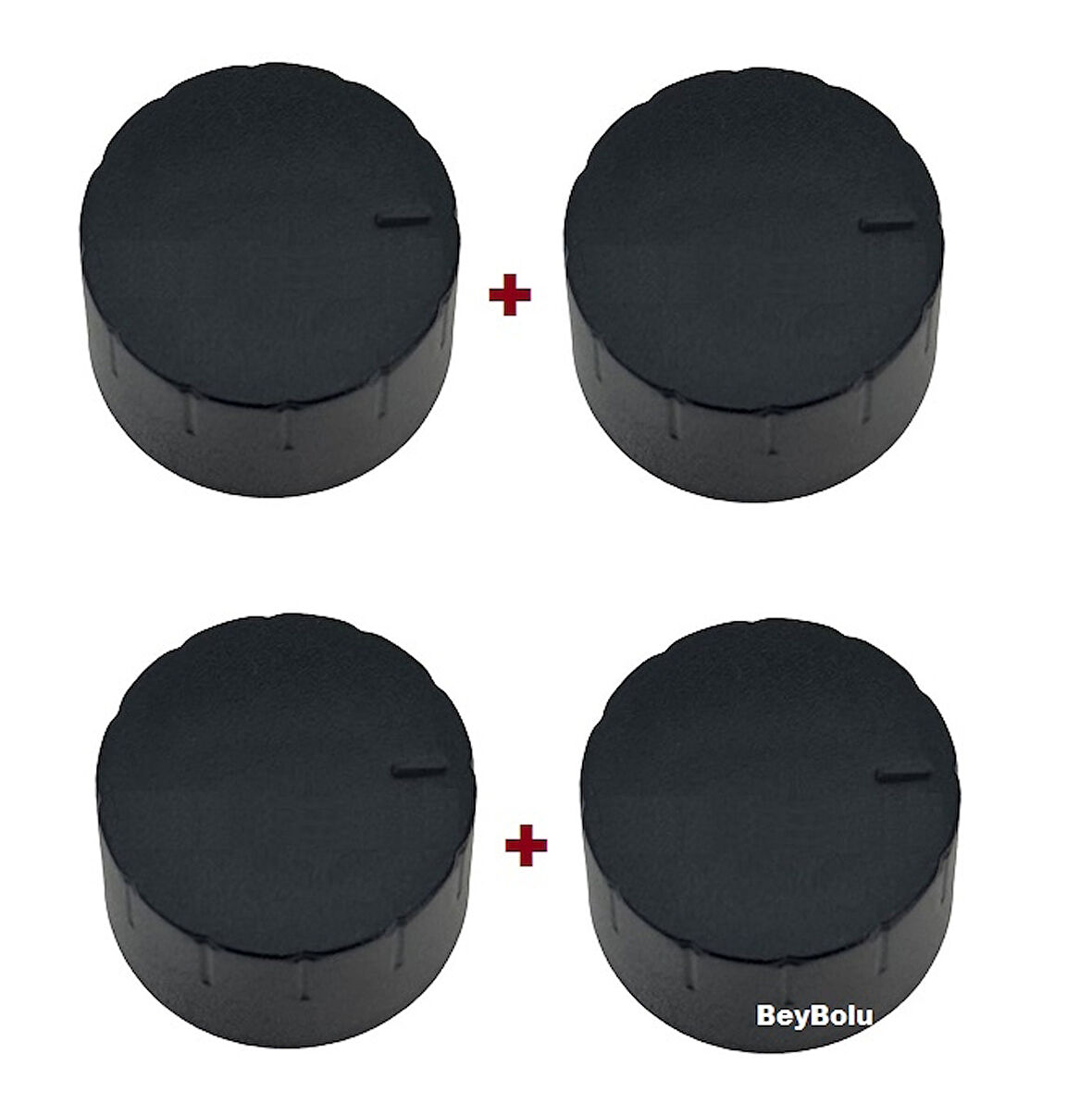 Arçelik 810 Ocak Siyah  Düğme , Arçelik uyumlu Ocak  Düğmesi 4 Lü