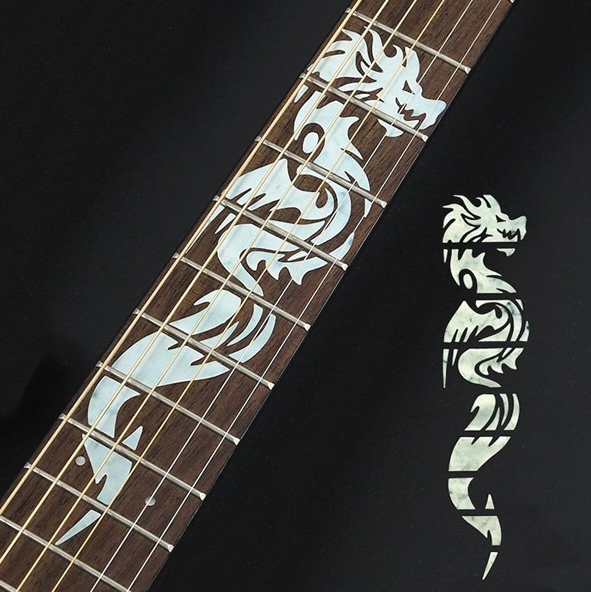 LongMoon 17A61 Klavye Süsü Fretboard Sticker Klavye Yapışmalı