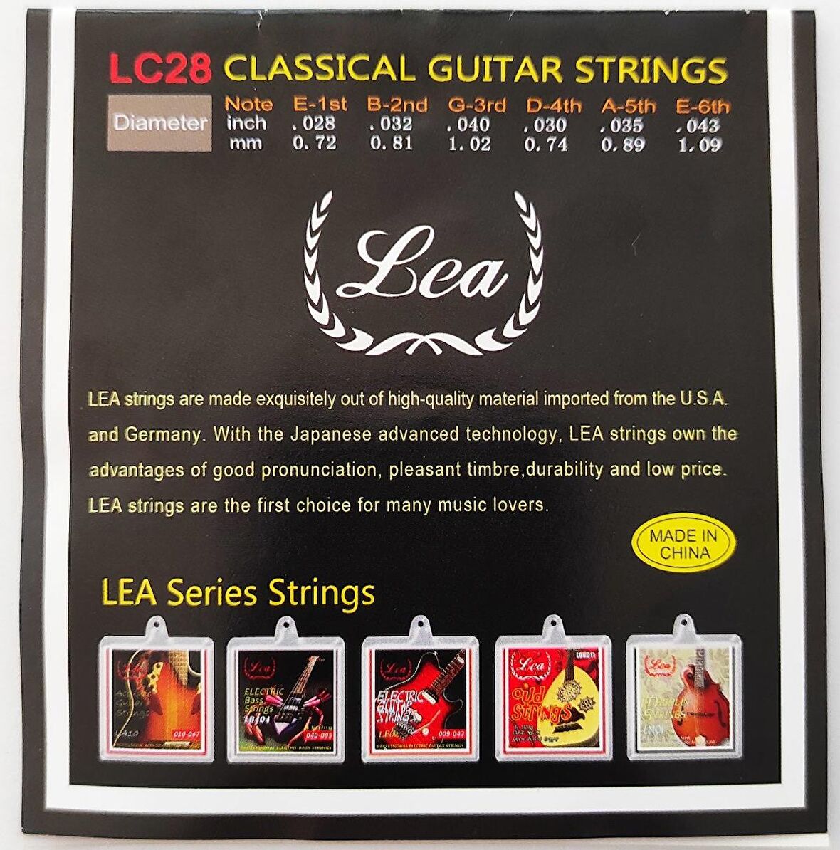 Lea Lc-28 Klasik Gitar Teli 028-043