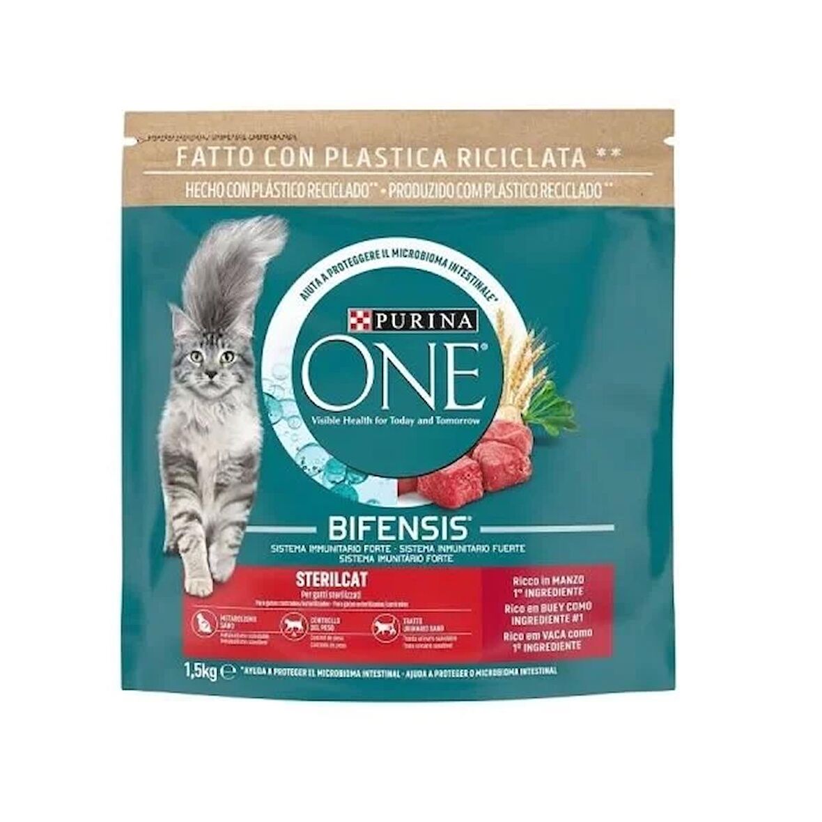 Purina One Sterilised Sığır Etli Kısırlaştırılmış Kedi Maması 1.5 Kg