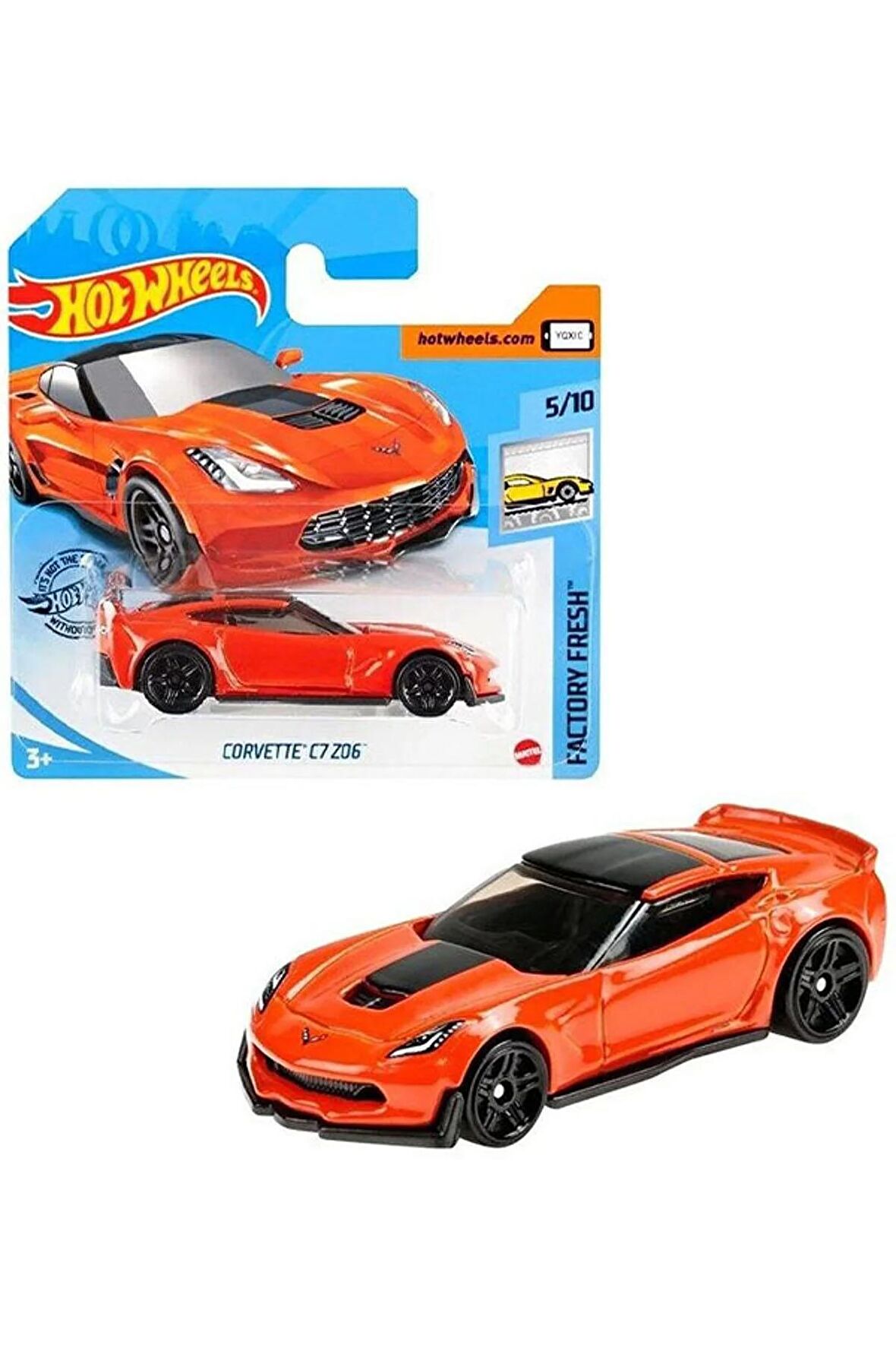 Hot Wheels - Corvette C7 Z06 - Turuncu (1/64) 2020 Serisi