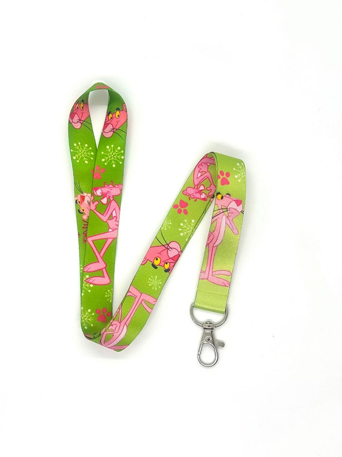 Pembe Panter 2 Temalı Boyun İpi Kart Askısı