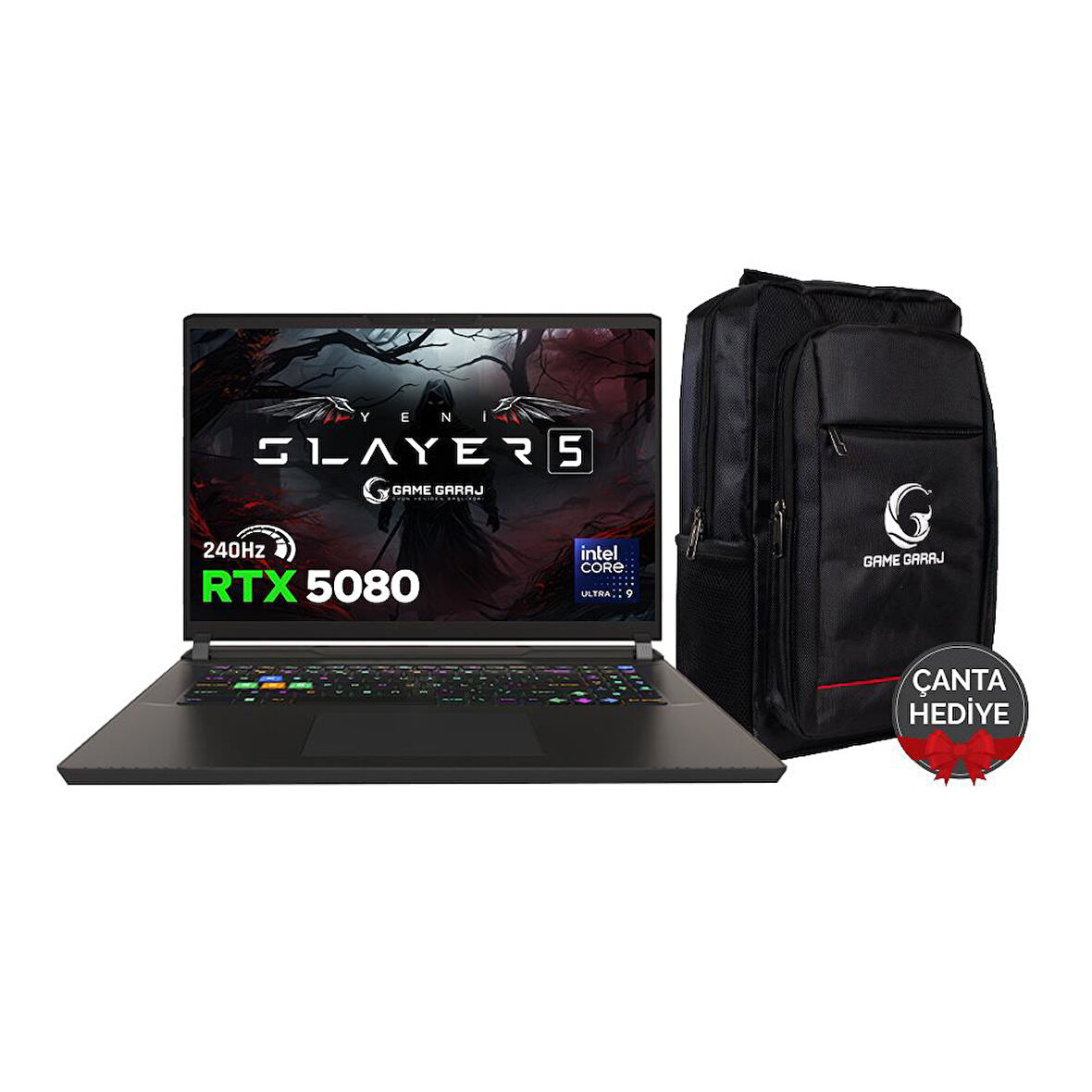 Game Garaj Slayer5 9XL-5080 C3 Intel Ultra 9 275HX 64GB RAM 2TB SSD RTX5080 17" QHD+ IPS 240Hz FreeDOS Gaming Laptop