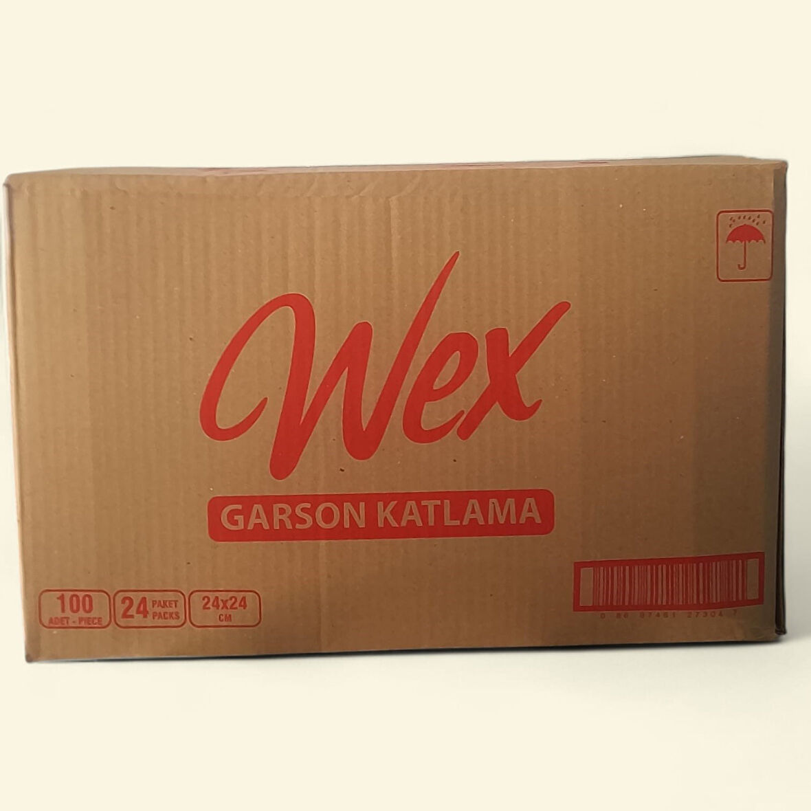 Wex Garson Katlama Beyaz Peçete 24x24 cm 100*24 PAKET
