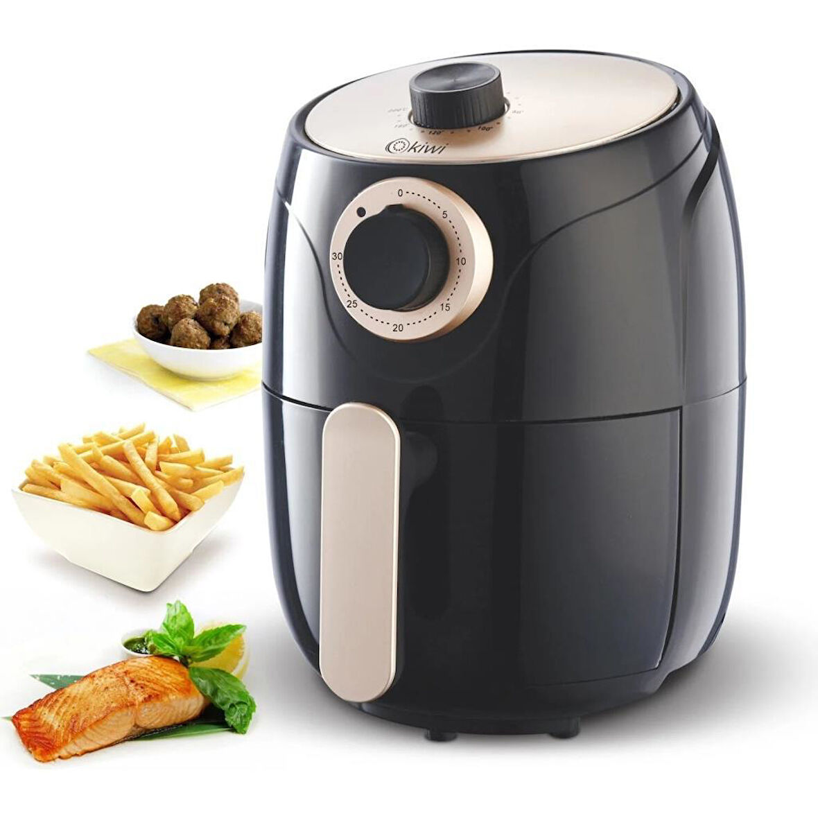 Kiwi KAF 5515 Air Fryer 2 lt Yağsız Fritöz - TEŞHİR