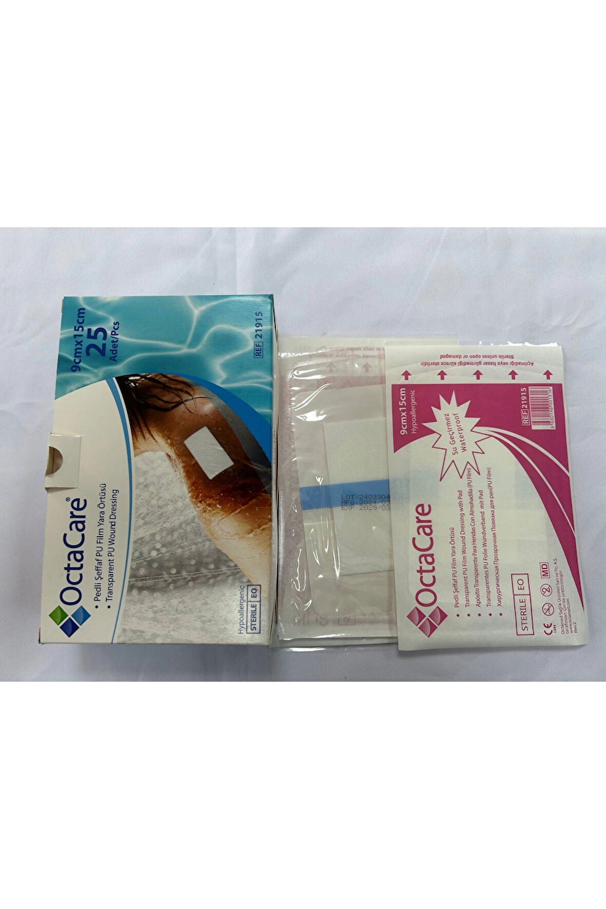 Su geçirmez banyo ve dövme bandı 9x15 cm 2 adet