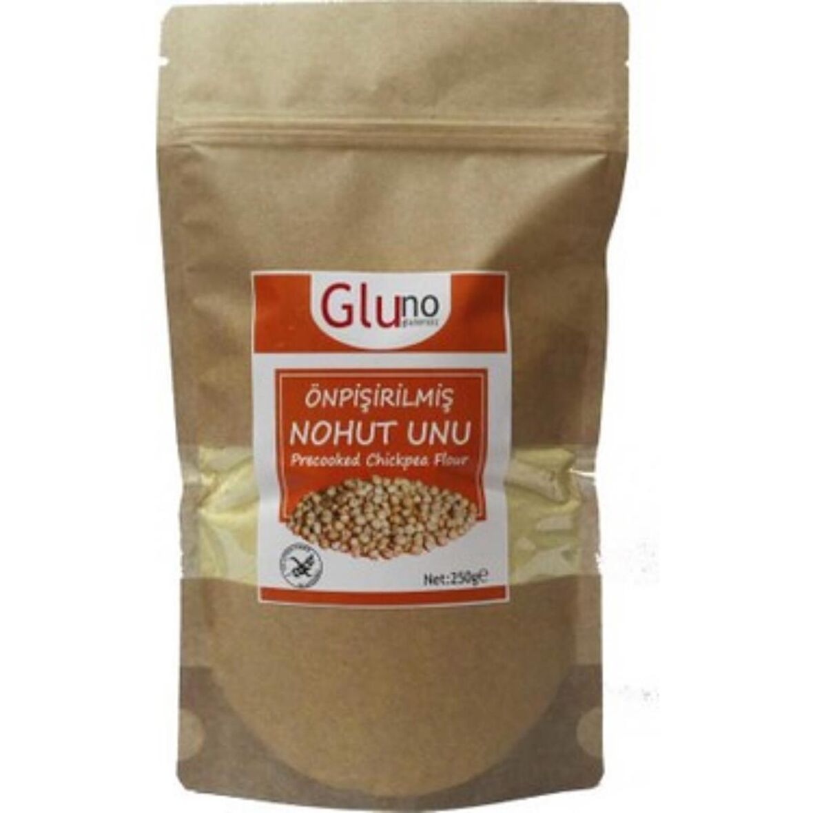 Gluno Glutensiz Ön Pişirilmiş Nohut Unu 250 G