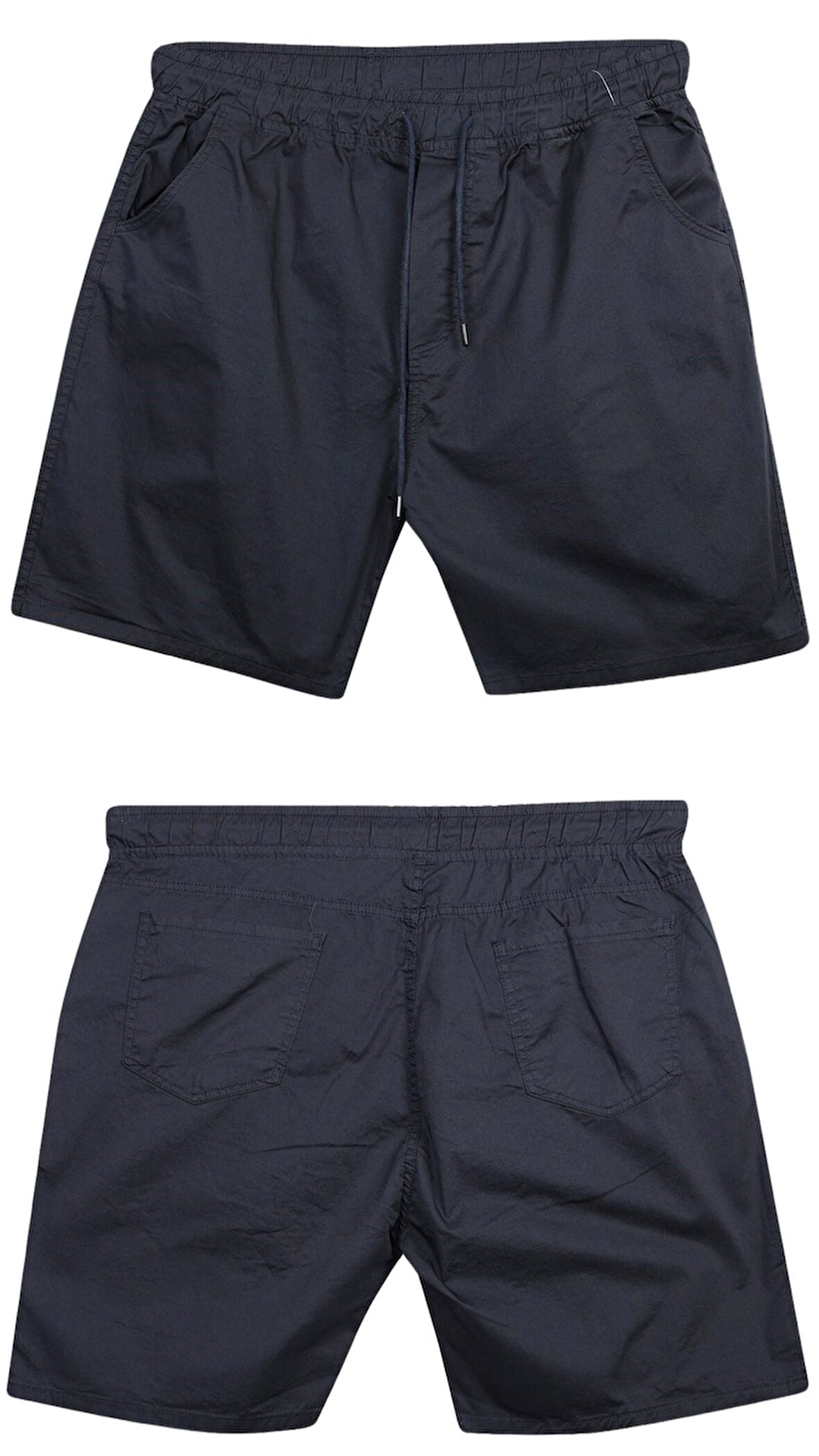 Likralı Büyük Beden 120 - 157 Kilo Arası İçin Uygun Bedenli Erkek Bağcıklı Gabardin Şort