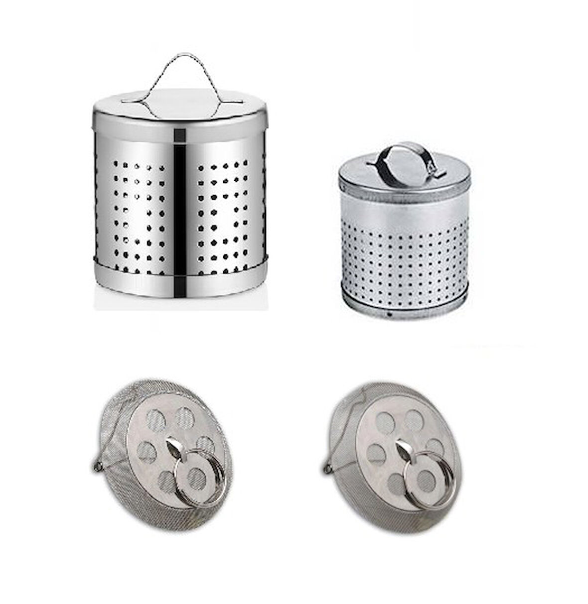 Çaydanlık içi süzgeç - sök tak süzgeç 4 lü çay süzgeci seti