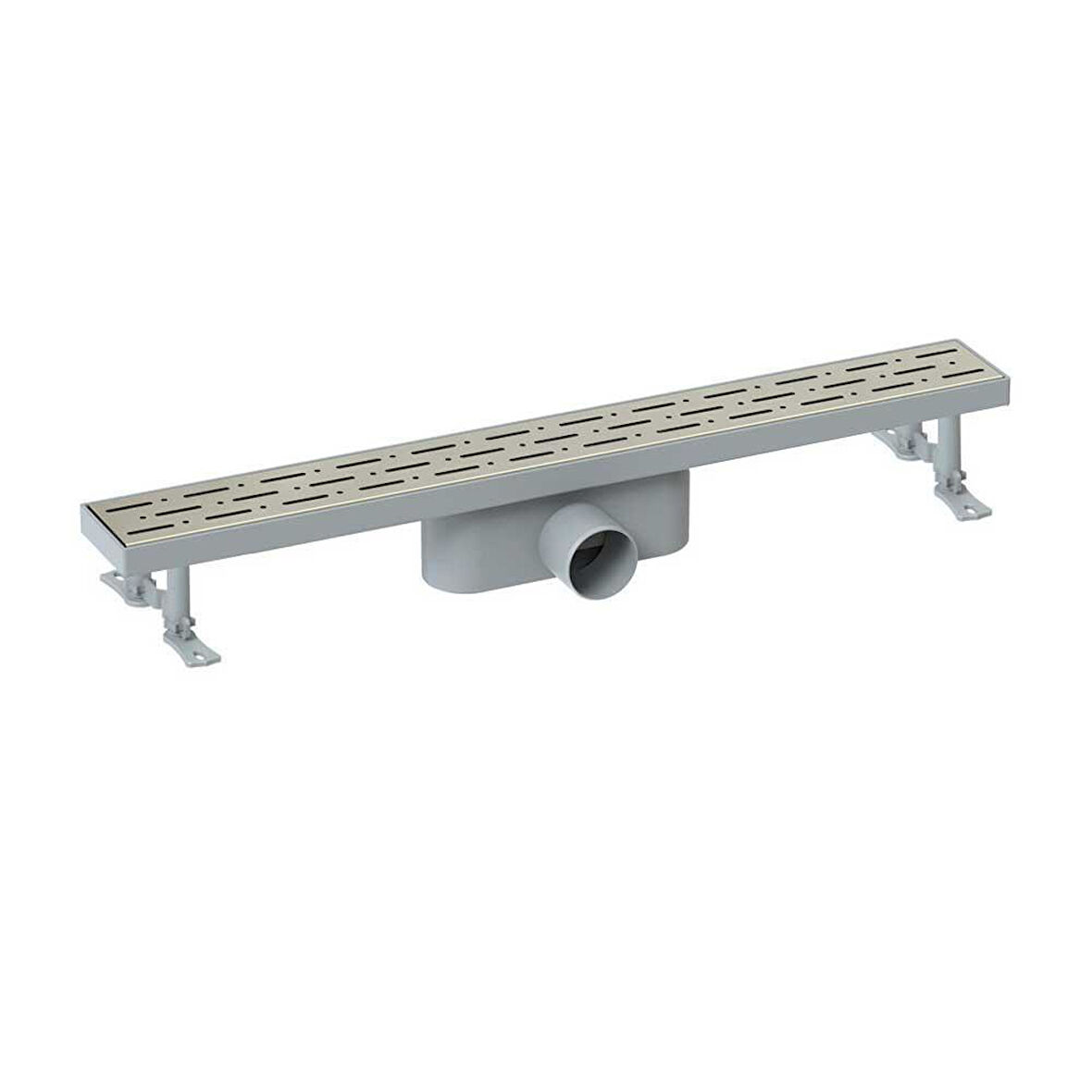 Maxiflow Duş Kanalı Klasik Line Pas.Iz Ø50 80Cm Yan
