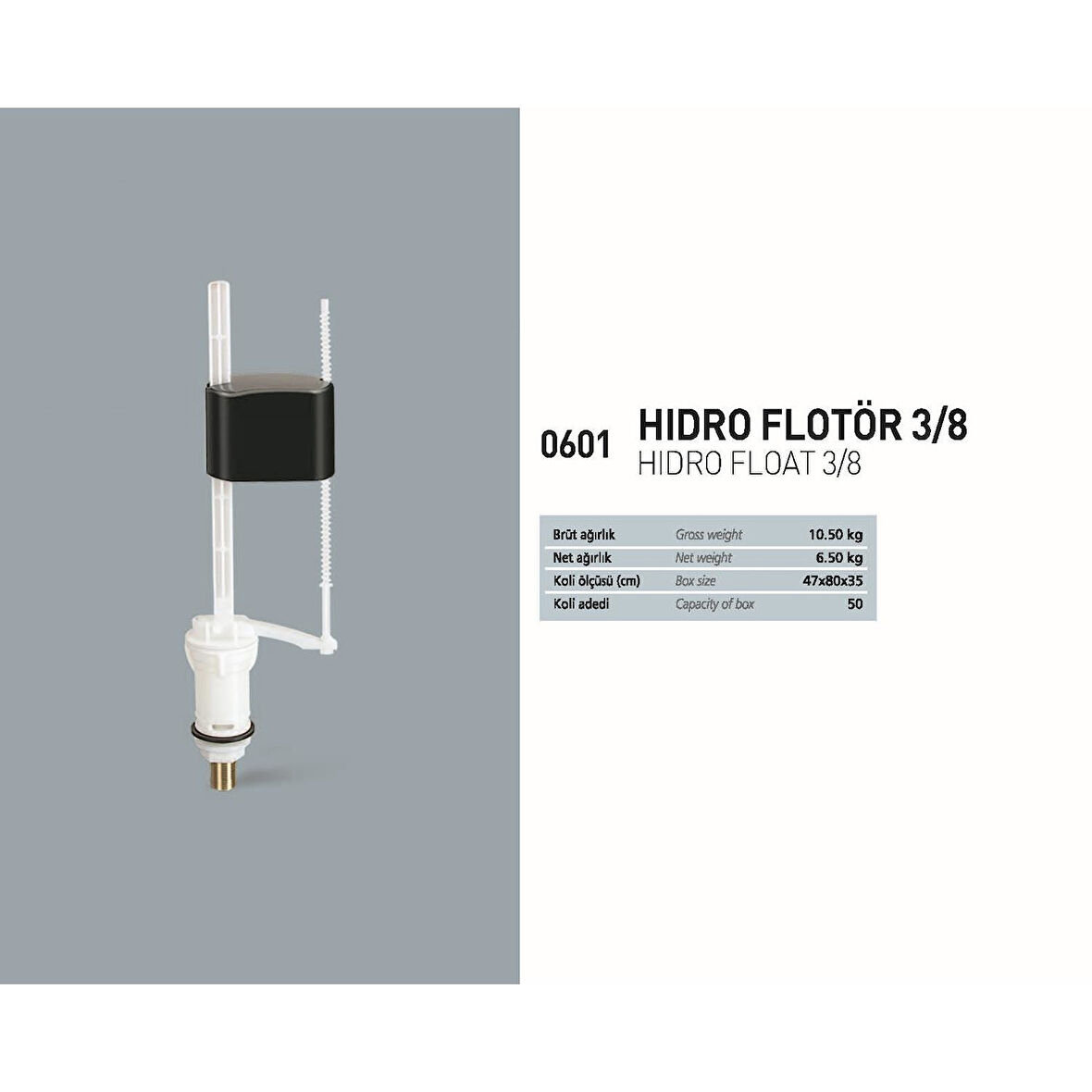 REZERVUAR İÇ TAKIM HİDRO FLOTÖR ALLTAN GİRİŞ