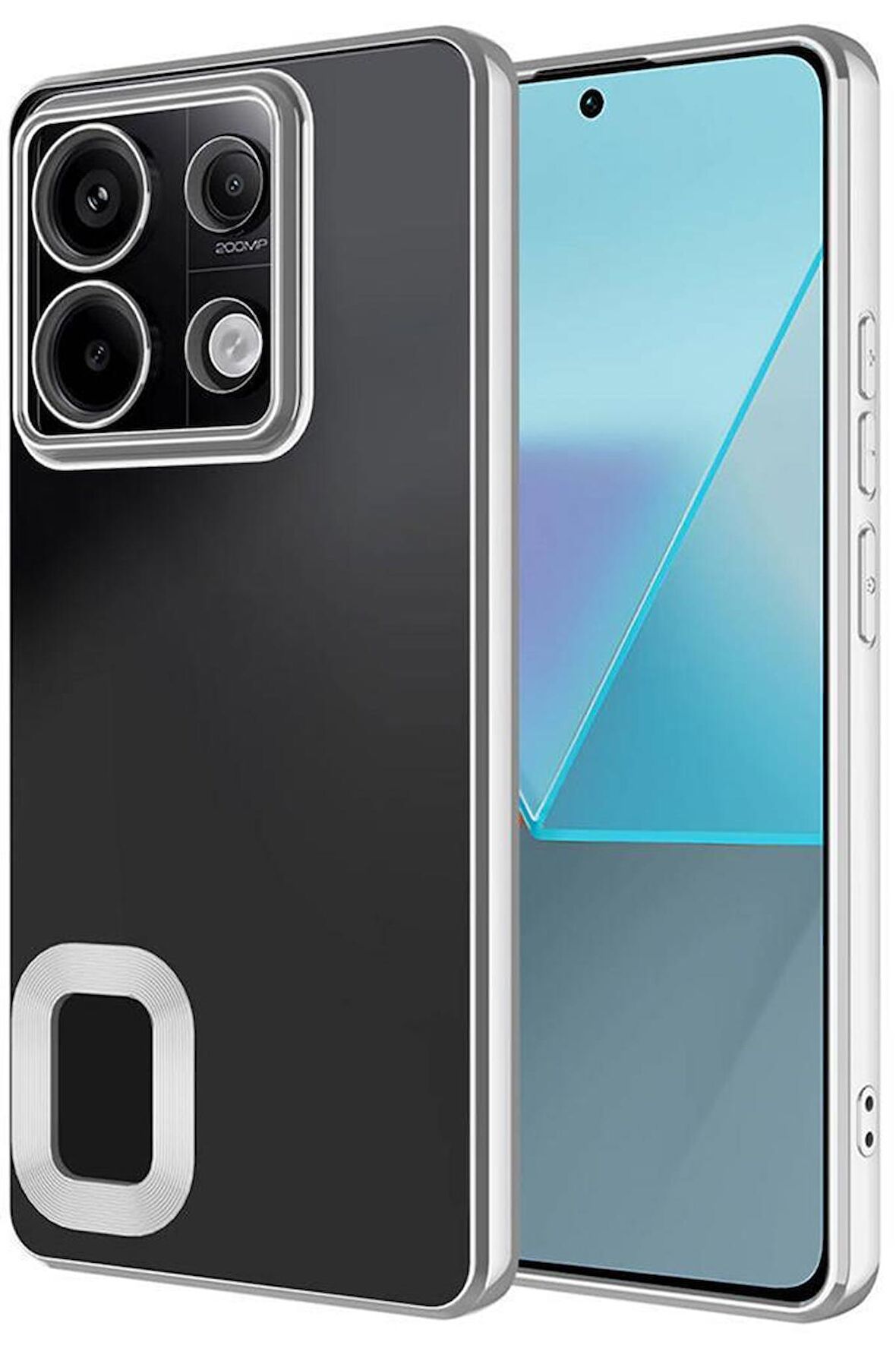 Xiaomi Redmi Note 13 Pro 5G Kılıf Köşeleri Renkli Şeffaf Kamera Korumalı Silikon Luxury Kapak
