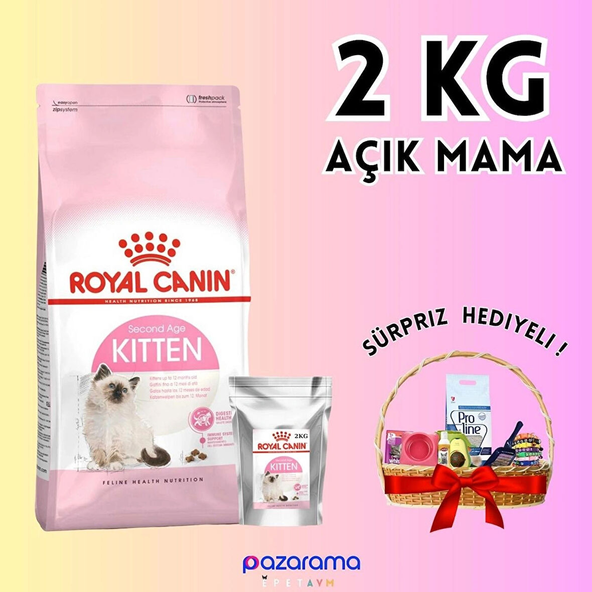 Royal Canin Kitten 36 Yavru Kedi Maması 2 kg Açık Mama - HEDİYELİ PAKET