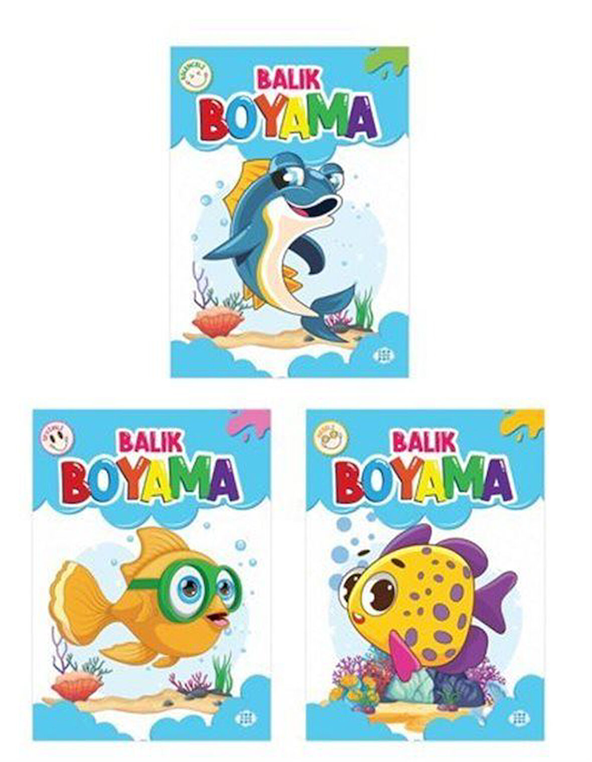 Balık Boyama Seti (3 Kitap Takım) / Kolektif