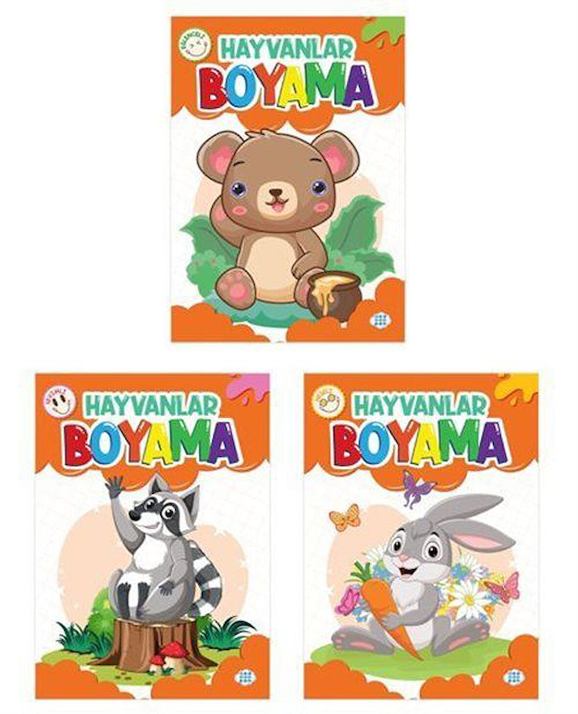 Hayvanlar Boyama Seti (3 Kitap Takım) / Kolektif