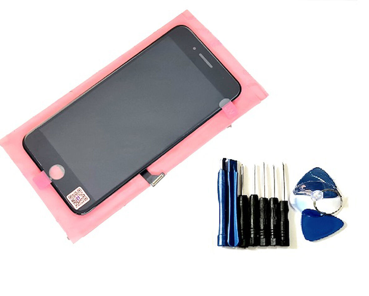 Tkgz İPhone 8 PLUS Lcd Ekran dokunmatik (LW Tamir SETİ) SİYAH