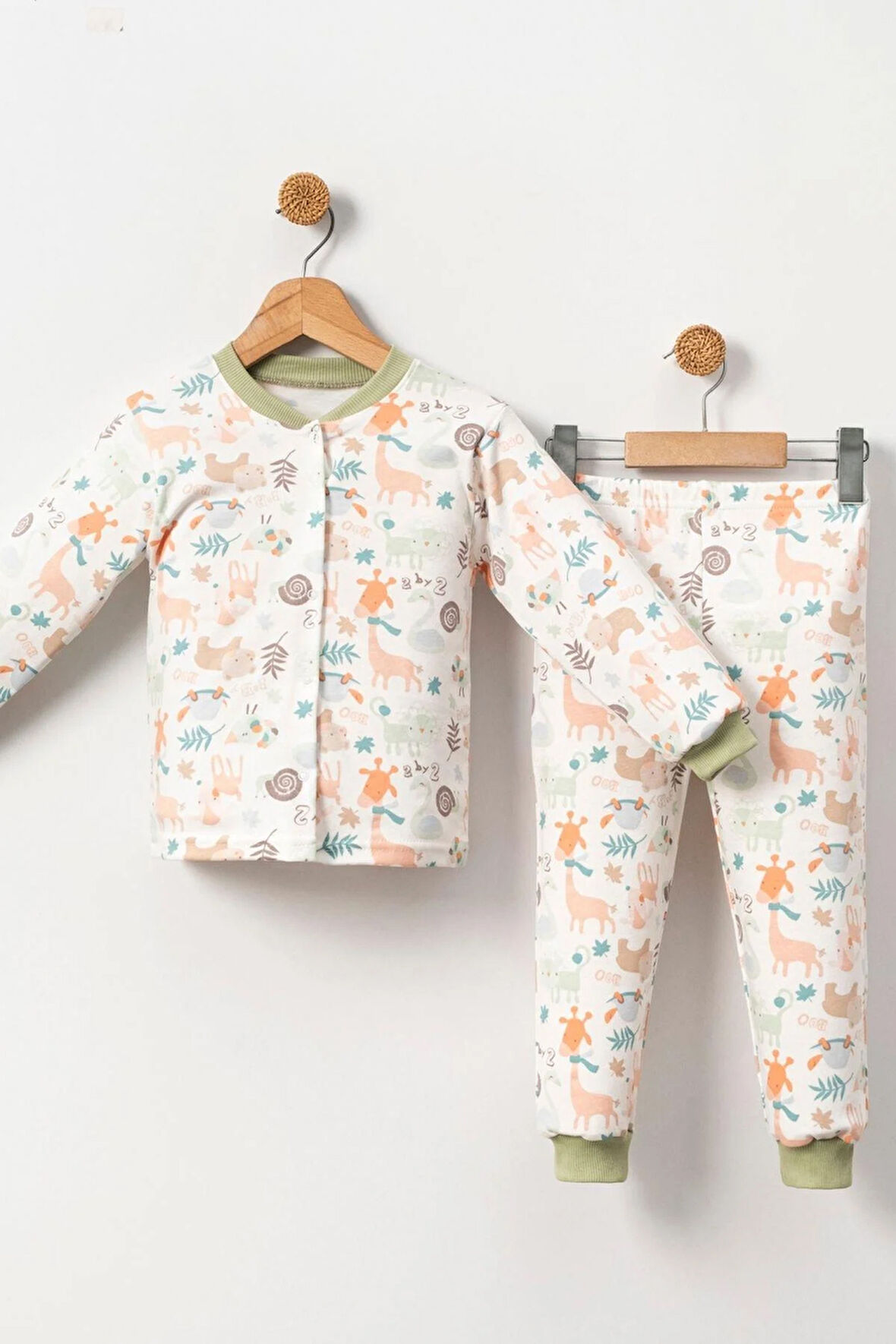 Erkek Çocuk  Baskılı Pamuklu 2'li Pijama Takımı