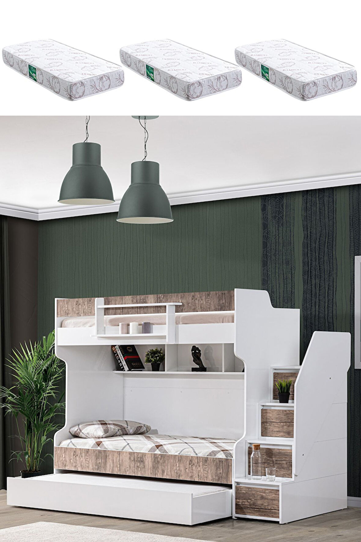 Ranza, Cesur Yavrulu Ranza - Ceviz 3 Adet Comfort Yatak
