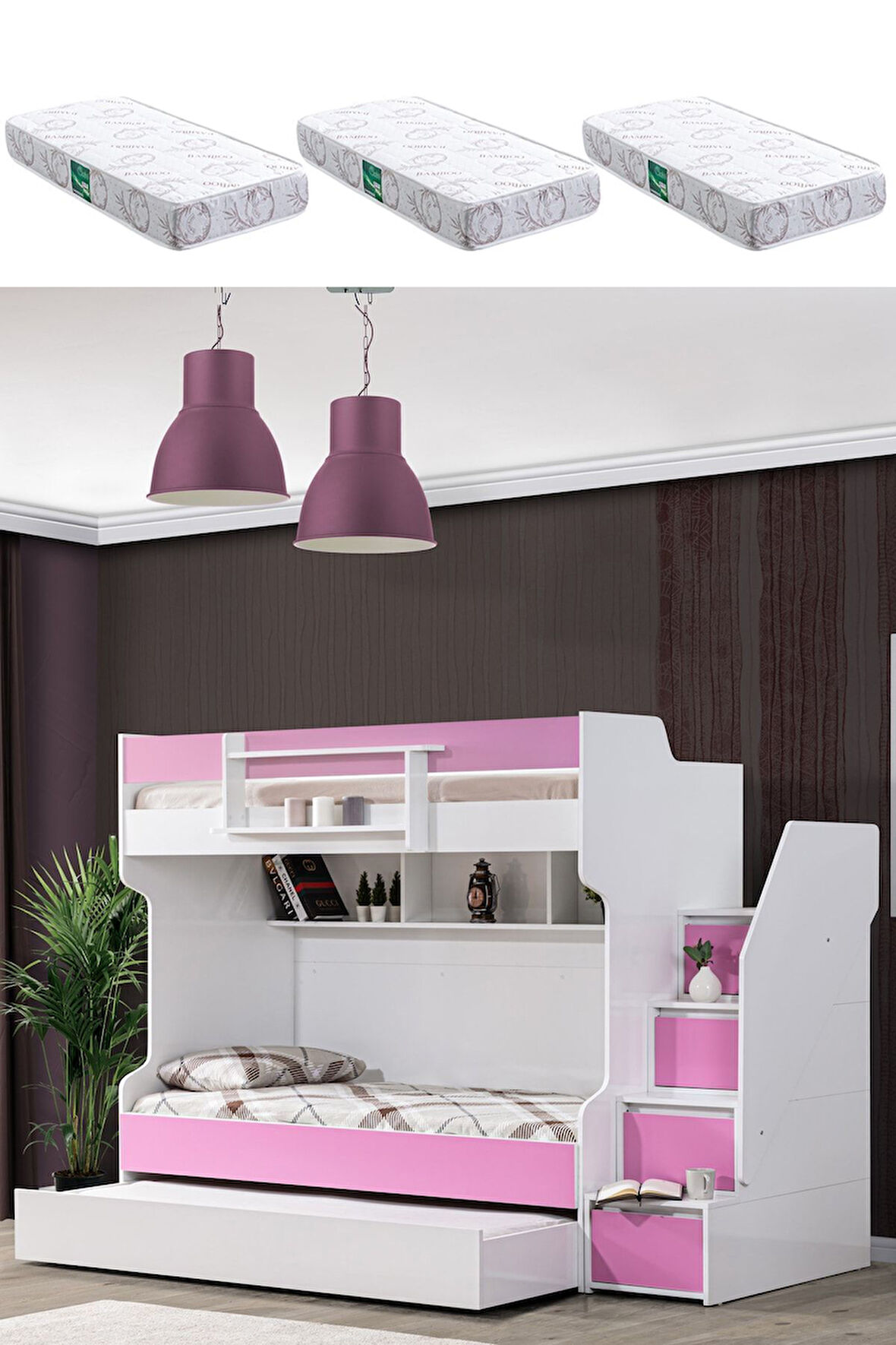 Ranza, Cesur Yavrulu Ranza - Pembe 3 Adet Comfort Yatak