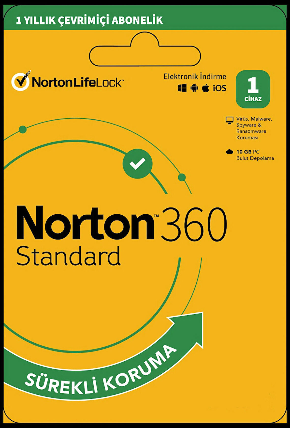 Norton 360 Standart 1 Cihaz / 1 Yıl Dijital Lisans + 10 GB Bulut Yedek