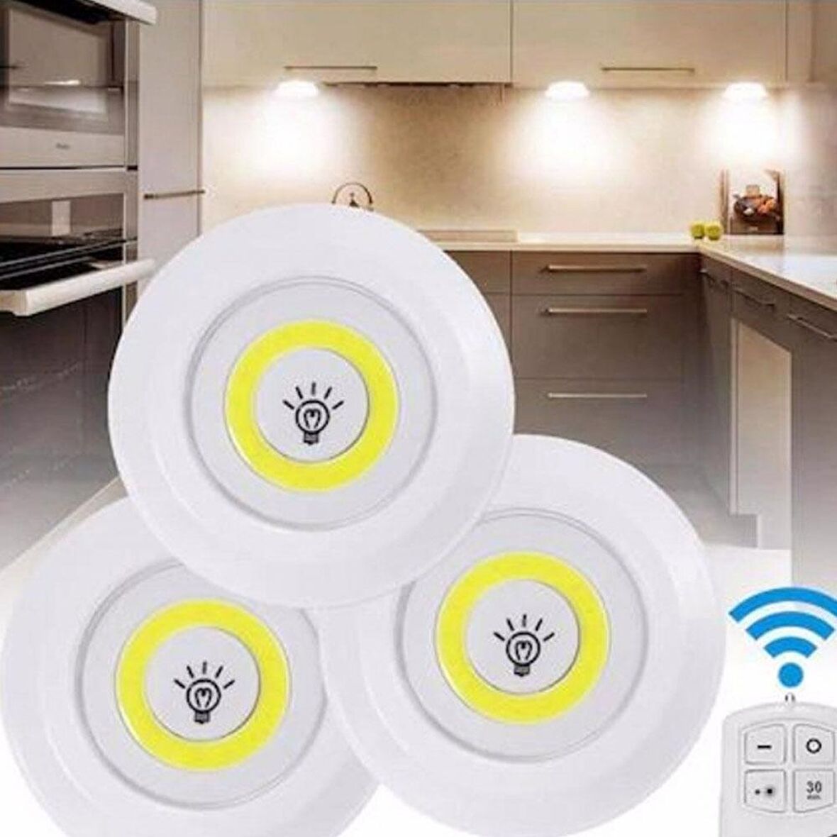 5W UZAKTAN KUMANDALI YAPIŞKANLI LED SPOT LAMBA WT-365
