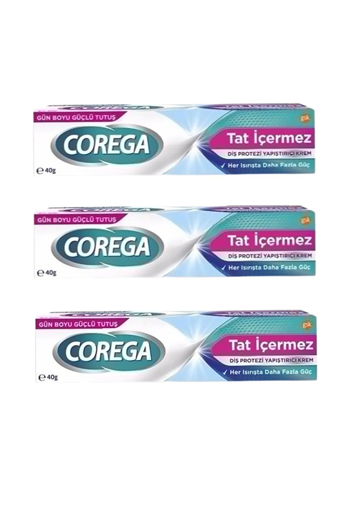 Tat Içermez Diş Protezi Yapıştırıcı Krem 40g (3 Adet)