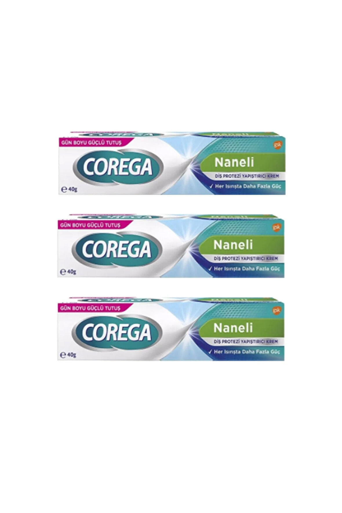 Naneli Diş Protezi Yapıştırıcı Krem 40g (3 Adet)