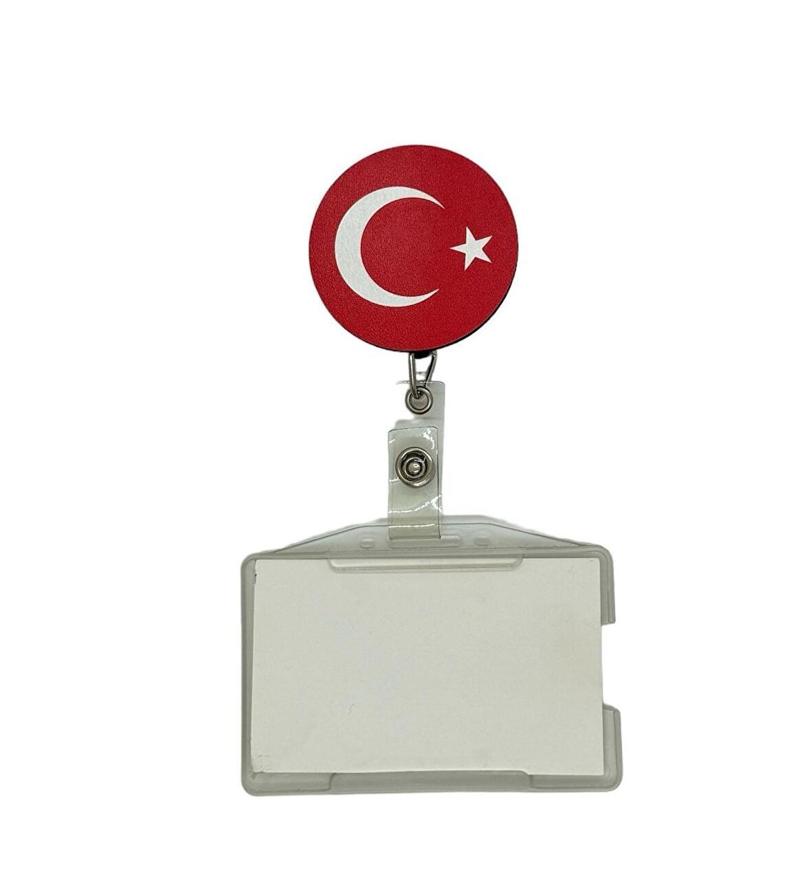 Türk Bayrağı Temalı Yoyo Kartlık Yoyo Yaka Kartlığı