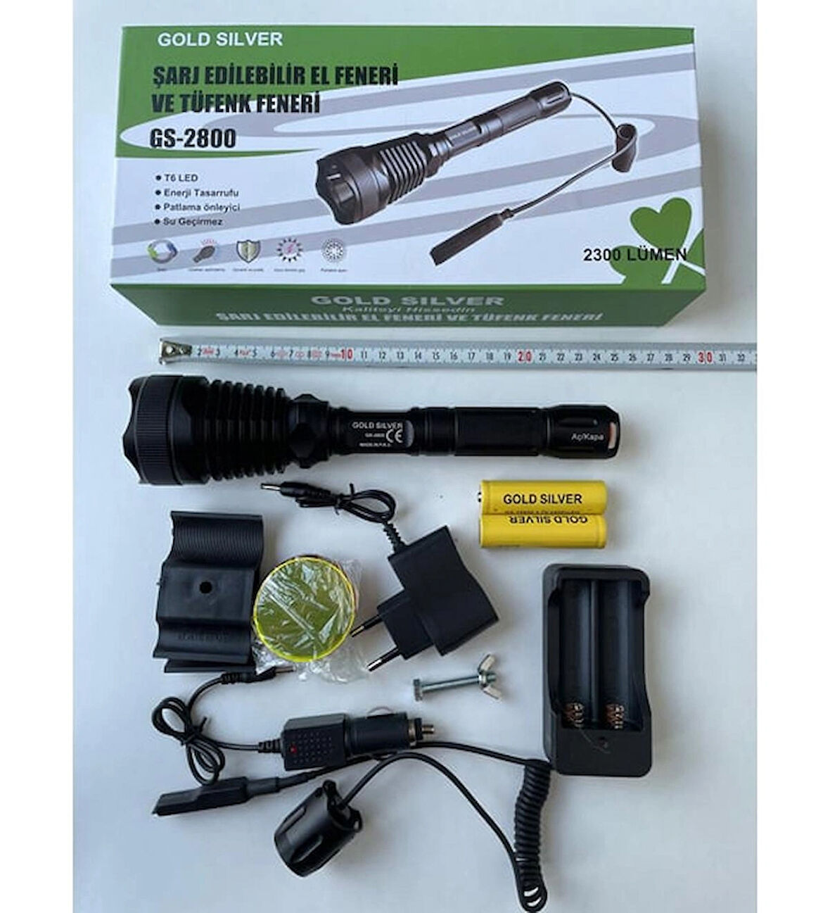Gold Silver GS-2800 En Güçlü En Teknolojik El Feneri