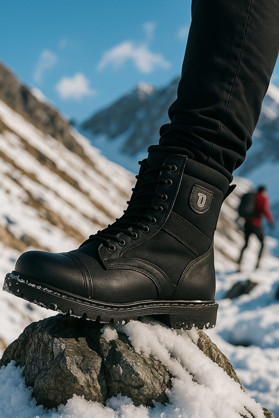 İçi Kürklü Termo Kaymaz Taban Siyah Erkek Postal Bot