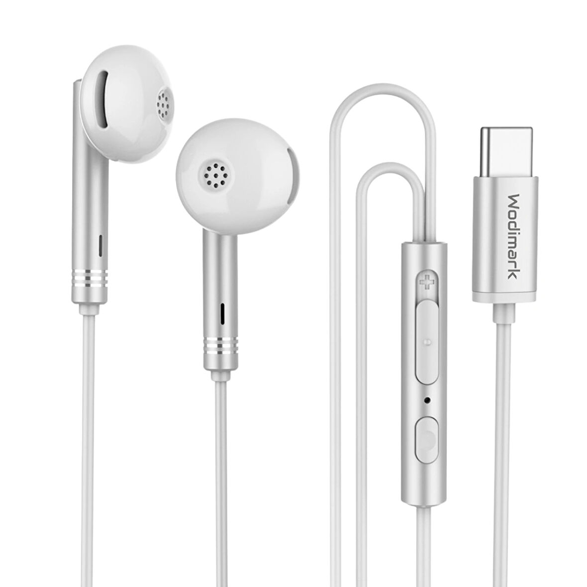 Wodimark Type-C Kablolu Kulaklık – Beyaz