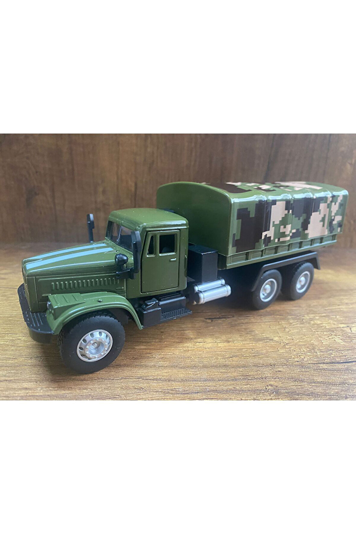 ASKERİ KAMYON ASKERİ YEŞİL OYUNCAK DİECAST KAMYON KAPILARI AÇILIR ÇEKBIRAK
