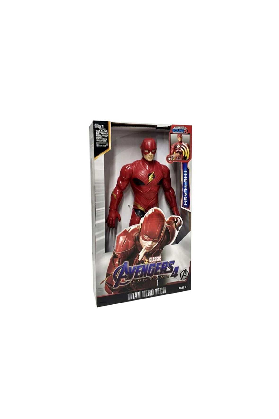 OYUNCAK FLASH SESLİ BÜYÜK OYUNCAK ACTION FİGÜR 30 CM FLASH FİGÜR AVENGERS FLASH KARAKTERİ